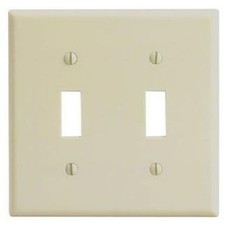 Leviton 86009, Standard, 2-Gang, Ivory, 2-Tog...