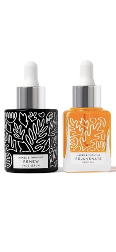 Naked & Thriving The Night Set.Renew Resurfacing Night Serum +Rejuvenate Restora - Picture 2 of 7