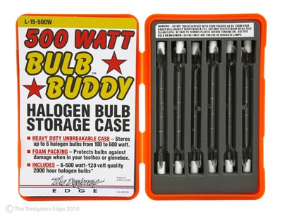 L15 Designers Edge L-15 Work Light T-3 Hard Case; 500-Watt; 6-Pack; Clear Bul...