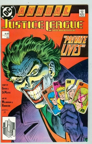 Justice League International Annual #2 VF/NM 1988 Classic Joker cover