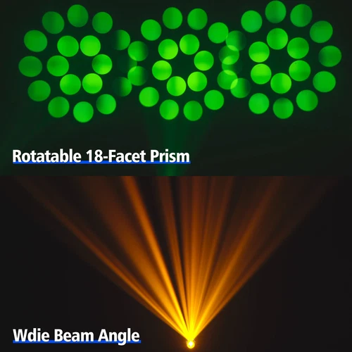 150W LED Beam Moving Head 6+12 Prisma 8 Gobo Bühnenlicht DMX dj Spot Partylicht - Bild 6 von 15