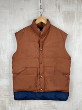 70's Karman Outerwear Denver Colorado Vintage Down Western Vest Gilet Men's Sz M