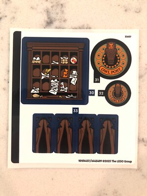 LEGO STICKER SHEET for 76422, Sheet 1, Diagon Alley: Weasley's Wizard Wheezes