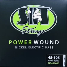S.I.T Power Wound Nickel Bass Strings; Short scale gauges 45-105