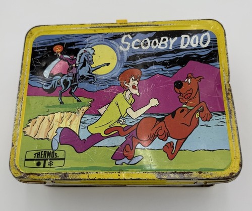 Vintage Scooby Doo Metal Lunchbox 1973 King Seeley No Thermos Hanna Barbera 70s - 第 1/11 張圖片