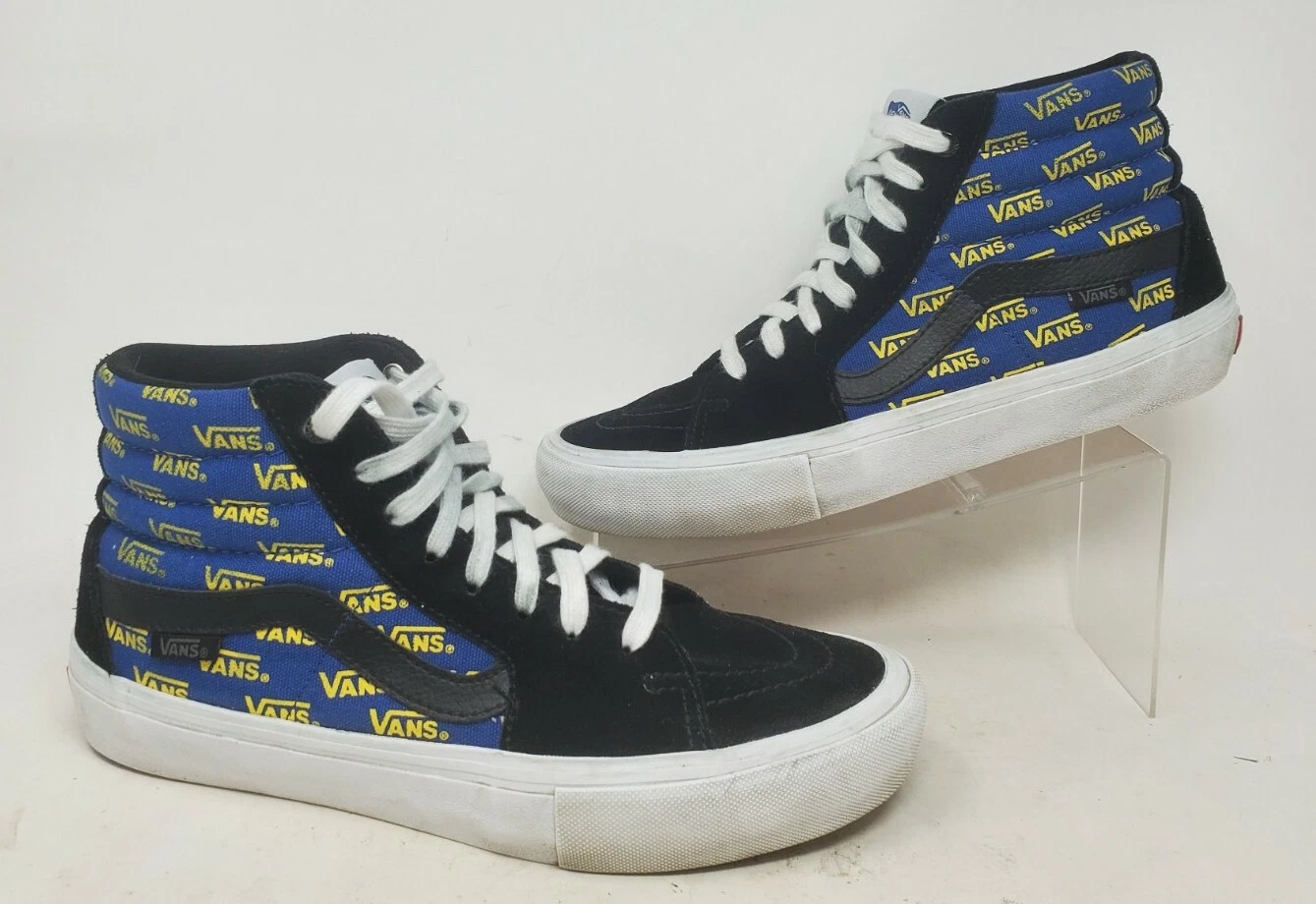 Sneakers VANS uomo Pro Classics SK8 Hi 721454 scamosciate nero blu taglia 7 5 US