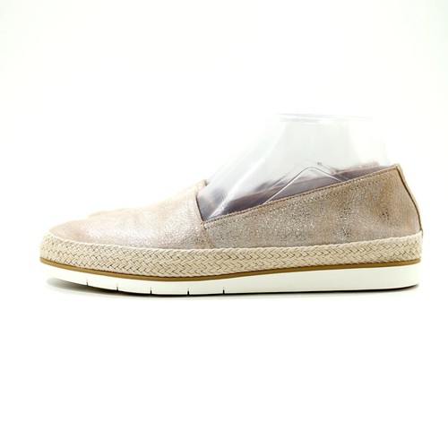 Donald Pliner Palm Gold Leather Flat Espadrille Slip Ons - 9 Narrow