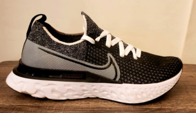 Nike React Infinity Run Flyknit 2 White Black 2021 Running Shoes-Size 8