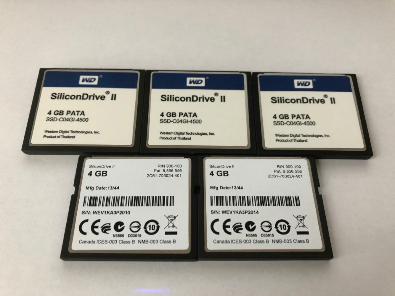 5PCS WD SiliconDrive II 4GB PATA CF WD CF Card SSDC04GI4500 eBay