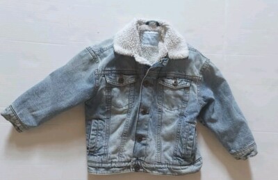 Toddler Boys Cold Weather Denim Jacket Size For A 5 Year Old 