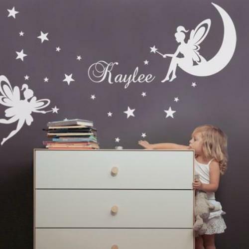 Fairy Wall Decal with Personalized Name - Bild 3 von 9