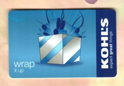KOHL'S Wrap it Up, Gift Box ( 2008 ) Gift Card ( $0 )