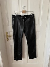 Black Vegan Leather Ladies Motorcycle Pants by Acne Studios- Size 38 EUR/ 6 US