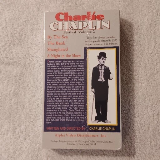 Charlie Chaplin Festival Volume 2 (VHS) Brand New Sealed Movies Vintage Video  - Image 3 of 4