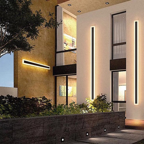 LED Wall Light Sconce Waterproof Outdoor Lamp Exterior Lights Long Strip Modern~ - Picture 2 of 31
