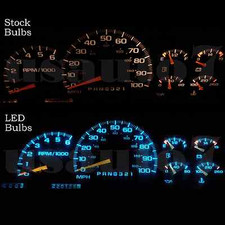 95-98 Chevy C1500 K1500 Truck Dash Cluster Gauge Aquaice Blue Smd Led Light Kit 95-98 Chevy C1500 K1500 Truck Dash Cluster Gauge Aquaice Blue Smd Led Light Kit
