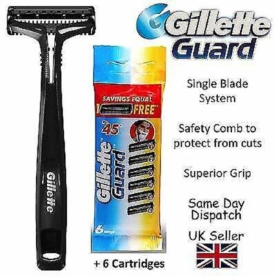 Gillette Guard Classic Razor handle With Chosen Quantity of Blades / Cartridges
