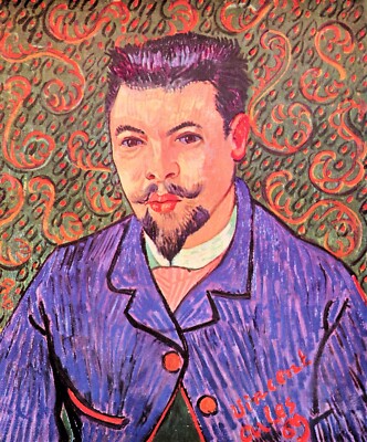 Portrait of Dr. Rey by Vincent Van Gogh Giclee Fine Art Print Repro on Canvas