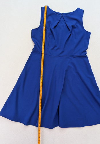 Alyx Women's Dress Size 16 Blue Fit & Flare Sleeveless Career Party Cocktail - Picture 10 of 15