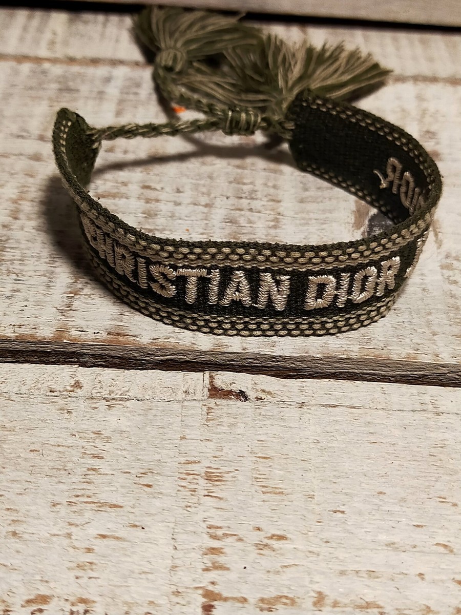 bracelet vintage christian dior j'adior écru/Kaki