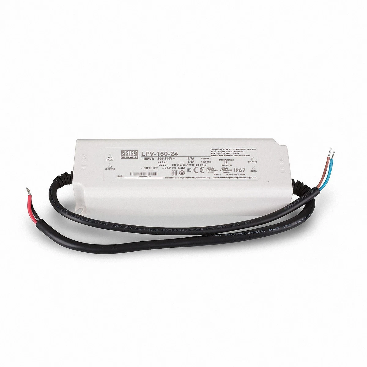 Alimentation LED Étanche IP67 Ultra-Mince 250W 24V 10.4A - Transformateur Stable Pour Éclairage Industriel