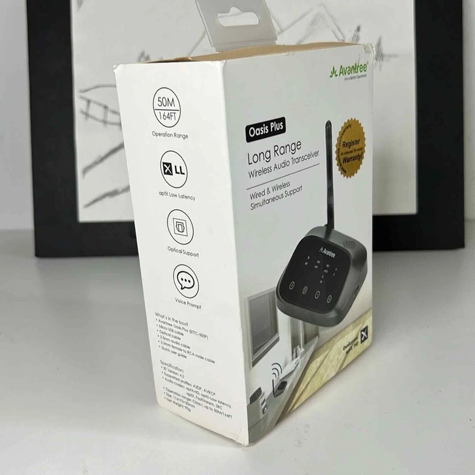 Avantree Oasis Plus сертифицированный aptX HD Bluetooth 5.0 передатчик приемник - Изображение 3 из 4
