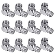 Right Angle Coaxial Connector 12 Pcs Rg6 F Type Female To Male Adapter F Type 90