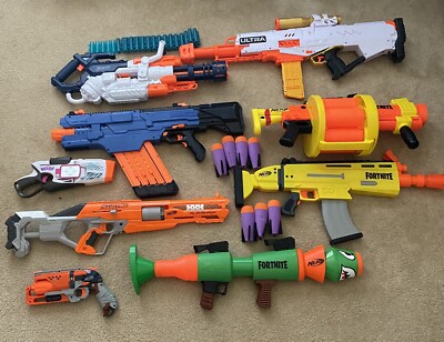 NERF GUN LOT FORTNITE AR GL RL Alpha hawk Rival Chaos MXV 4000