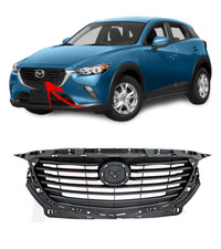 FOR MAZDA CX-3 15-18 NEW FRONT BUMPER UPPER CENTER GRILLE BLACK D10J-50-710F
