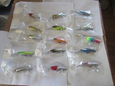 15 new rapala style medium trout pike fishing lure plug crankbaits rattlers deep