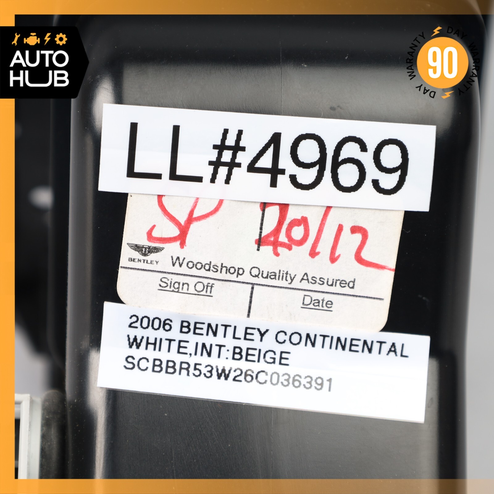 03-13 Bentley Continental Flying Spur GT Rear Left Side AC A/C Air Vent OEM 80k