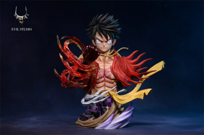 Evil Studio One Piece Monkey D Luffy Bust Resin Model 1/4 Scale In Stock H25cm