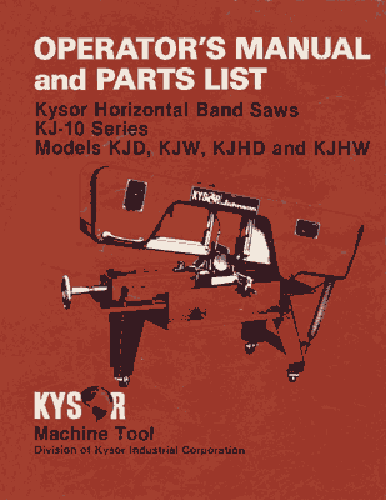 Kysor Johnson KJ-10 Serie Handbuch KJD, KJHD & KJHW - Bild 1 von 1