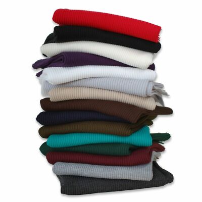 Rippe stricken Stoff Material, Manschette Trim Bund Chunky Stretch,100cms Wide