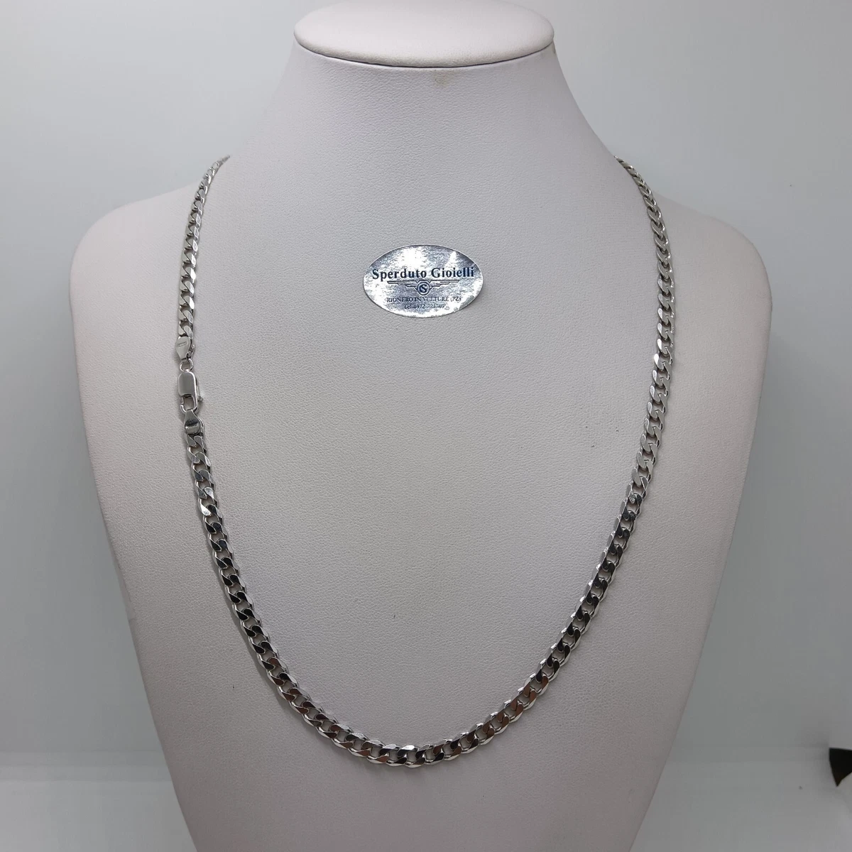 NKlaus Bracciale argento 925 24 cm di catena a cordolo da uomo 12260
