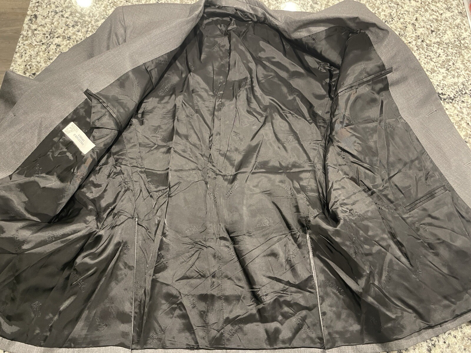 Versace Collection Gray 100% Wool 2-Button Classi… - image 7