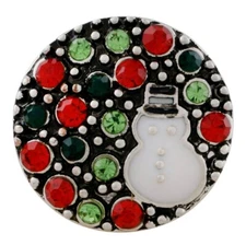 Snap Jewelry Rhinestone Christmas Tree 18-20mm Fits Ginger Charms Accessories 