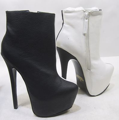 half black half white booties