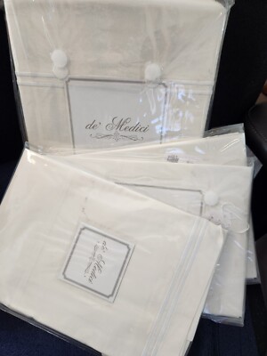  LOT 4 De Medici Enzo Duvet Cover King Plus 2 king sham Plus 1 Euro sham 
