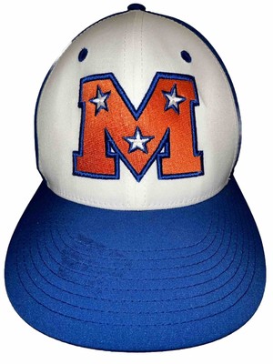 EVOShield Royal Blue w M with Stars Orange White Hat Cap Mesh Back S/M
