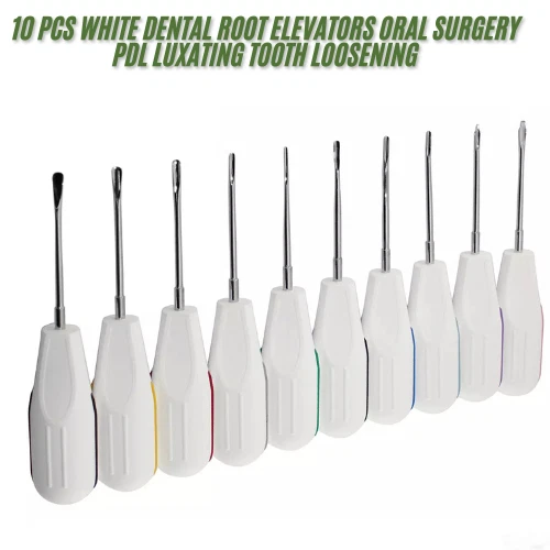 TOOLS MASTERS UK Dental Luxating Root Elevator Set 10-Piece-Professional Surgical Extraction Tool