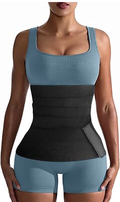 dumoyi waist trimmer Bandage Wrap Tummy Control Waist  Back support 3 3/4 width 