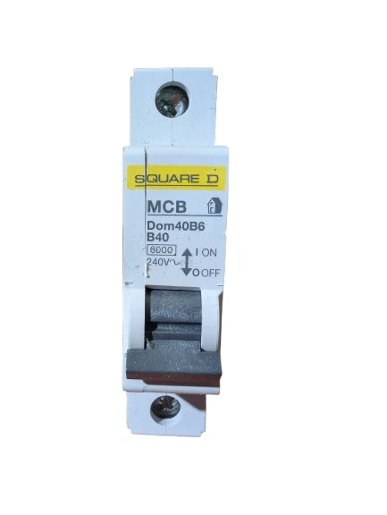 SQUARE D 40 AMP CURVE B 6kA MCB CIRCUIT BREAKER DOM40B6 DOMAE
