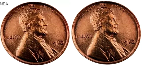 1910+1910-S Lincoln Wheat Penny Cent Lot ~ Gem BU (red) ~~ 2 Coin Set