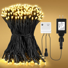 400 LED Warm White Christmas Lights 143.7Ft Indoor Outdoor Plug In Waterproof