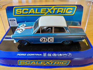 Scalextric Ford Cortina C3670 Hardly Used And Excellent Cond. Complete With Box
