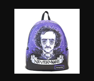 Loungefly Edgar Allen Poe Portrait Mini Backpack Nevermore 