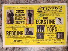 BILLY ECKSTINE SIGNED CONCERT POSTER CHUCK JACKSON SIGNED MAXINE BROWN SIGNED BILLY ECKSTINE SIGNED CONCERT POSTER CHUCK JACKSON SIGNED MAXINE BROWN SIGNED