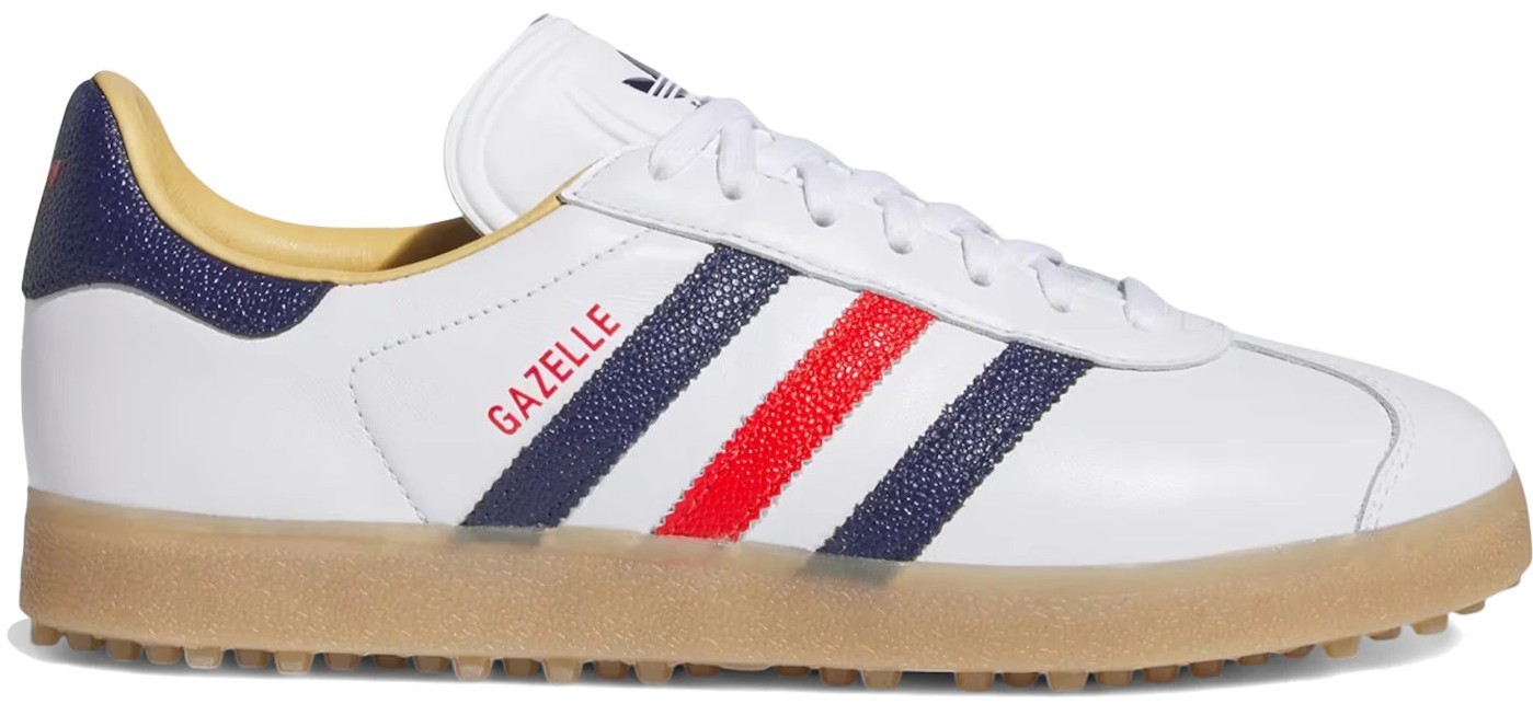 Adidas Gazelle Spikeless Golf Chalk White Green Blue Bird for sale