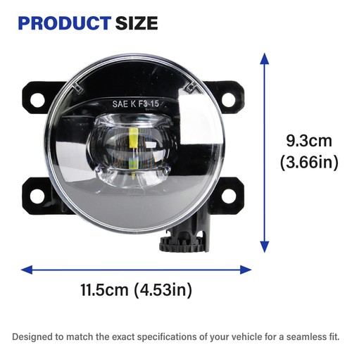 2pcs LED Fog Lights Front Bumper Lamp For 2022 2023 2024 Honda Civic Sedan - Picture 4 of 8